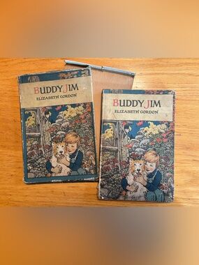 Buddy Jim by Elizabeth Gordon 1922 Vintage Children's Book w matching box